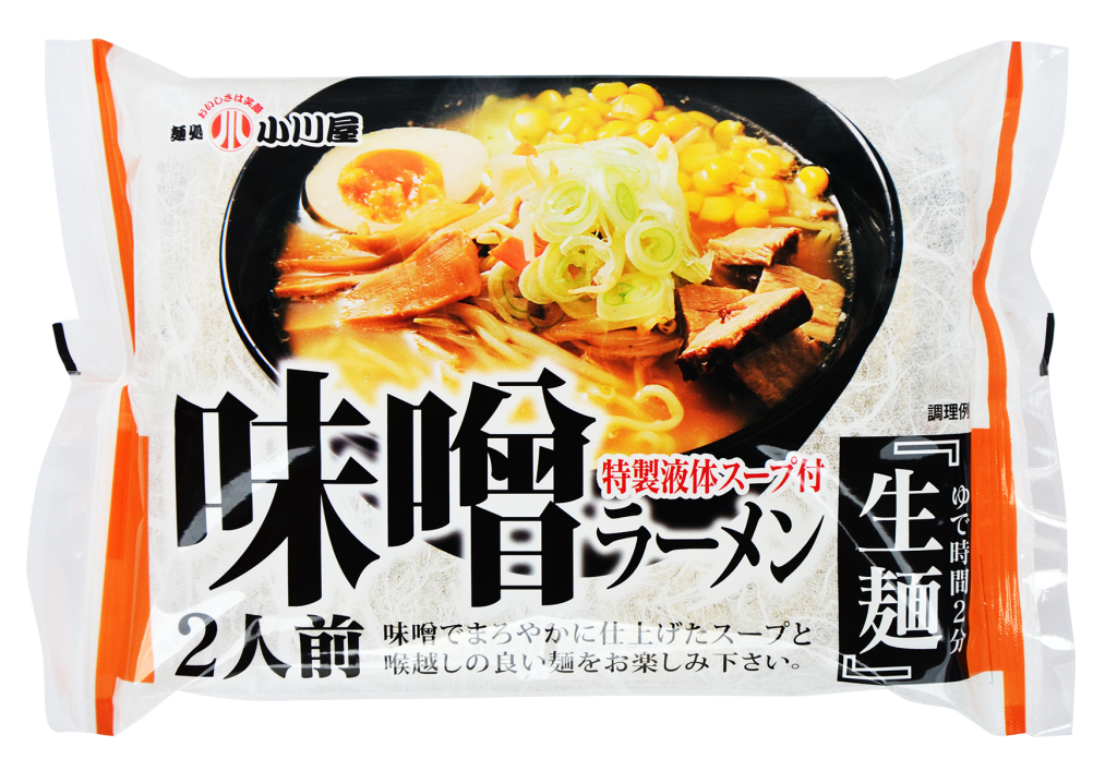 麺処小川屋 味噌ラーメン特製液体スープ付 生麺2人前
味噌でまろやかに仕上げたスープと喉越しの良い麺をお楽しみ下さい。