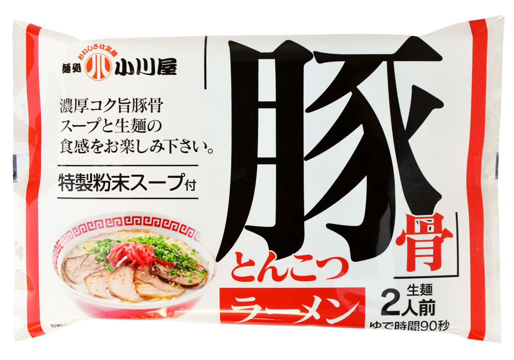 麺処小川屋 とんこつラーメン 特製粉末スープ付き 生麺2人前